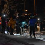 Skiiers ready for the start during StarLight StarBright: A Winter Solstice Ski Event on Wednesday, Dec. 21, 2022 at the Kenai Golf Course in Kenai, Alaska.