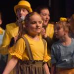 Morgan Hooper and the cast of Triumvirate Theatres production of Seussical rehearse on Wednesday, Feb. 8, 2023, in the Renee C. Henderson Auditorium at Kenai Central High School in Kenai, Alaska. (Jake Dye/Peninsula Clarion)