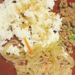 Photo by Tressa Dale/Peninsula Clarion 
Ground Beef Bulkogi with sticky rice and noodles make a hearty Korean meal.