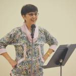 Sharon Isaak speaks during a celebration of Elizabeth Peratrovich Day at the Kenaitze Indian Tribes Tyotkas Elder Center in Kenai, Alaska, on Thursday, Feb. 16, 2023. (Jake Dye/Peninsula Clarion)