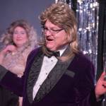 Bill Taylor portrays Tony during a rehersal of Disaster! on Tuesday, Feb. 21, 2023, at the Kenai Performers Theater in Soldotna, Alaska. (Jake Dye/Peninsula Clarion)