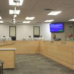 Tyonek Native Corporation CEO Stephen Peskosky testifies before the Kenai Peninsula Borough Assembly in opposition to inclusion of Tyonek in the Nikiski Advisory Planning Commission during an assembly meeting on Tuesday, Feb. 21, 2023 in Soldotna, Alaska. (Ashlyn OHara/Peninsula Clarion)