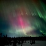Aurora in the Mackey Lake, Alaska area on Sunday, Feb. 26, 2023. (Picture courtesy Harold Rudstrom)