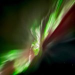 Aurora in the Mackey Lake, Alaska, area on Sunday, Feb. 26, 2023. (Picture courtesy Harold Rudstrom.