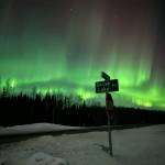 The aurora borealis light up the sky over Skilak Lake Road in Soldotna, Alaska, on Sunday, Feb. 26, 2023. (Photo courtesy April Walgenbach)