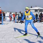 Soldotnas Avery Ciufo sets out on the third leg of the girls 4x3.5-kilometer relay at the ASAA State Nordic Ski Championships at Kincaid Park in Anchorage, Alaska, on Saturday, Feb. 25, 2023. (Jake Dye/Peninsula Clarion)