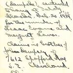 Image courtesy of the University of Alaska Fairbanks archives 
After William Dempsey was convicted on two counts of first-degree murder and sentenced to hang in Valdez on Feb. 20, 1920, Judge Charles Bunnell sent a photo of William (viewed in custody and wearing handcuffs, in Seward) to the Cleveland Police Department. He asked them to try to locate Dempseys parents.