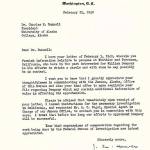 After convicted murderer William Dempsey escaped from prison in January 1940, Charles Bunnell, the judge who sentenced him, sent a worried letter to FBI Director J. Edgar Hoover. Three weeks later, Hoover sent this response. (Image courtesy of the University of Alaska Fairbanks archives)