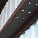 Beams rust at the Kenai Multi-Purpose Facility on Monday, March 21, 2022, in Kenai, Alaska. (Ashlyn OHara/Peninsula Clarion)