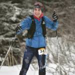 Chicagos Ari Gardner competes in the 25-kilometer mens race at the Kachemak Nordic Ski Marathon outside of Homer, Alaska, on Saturday, March 18, 2023. (Photo by Erin Thompson/Peninsula Clarion)