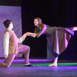 Forever Dance performers rehearse Storytellers on Wednesday, March 22, 2023, at the Renee C. Henderson Auditorium in Kenai, Alaska. (Jake Dye/Peninsula Clarion)