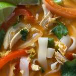 Thai coconut red curry soup can be made as spicy or mild as you choose. (Photo by Tressa Dale/Peninsula Clarion)