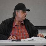Vice Chair Paul Shadura speaks during a meeting of the Kenai/Soldotna Fish and Game Advisory Committee on Tuesday, April 4, 2023, at the Soldotna Regional Sports Complex in Soldotna, Alaska. (Jake Dye/Peninsula Clarion)