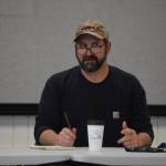 Monte Roberts speaks during a meeting of the Kenai/Soldotna Fish and Game Advisory Committee on Tuesday, April 4, 2023, at the Soldotna Regional Sports Complex in Soldotna, Alaska. (Jake Dye/Peninsula Clarion)
