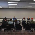 The Kenai/Soldotna Fish and Game Advisory Committee meets on Tuesday, April 4, 2023, at the Soldotna Regional Sports Complex in Soldotna, Alaska. (Jake Dye/Peninsula Clarion)