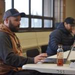 Department of Fish and Game Northern Kenai Peninsula Area Manager Colton Lipka speaks to the Kenai/Soldotna Fish and Game Advisory Committee during a meeting on Tuesday, April 4, 2023, at the Soldotna Regional Sports Complex in Soldotna, Alaska. (Jake Dye/Peninsula Clarion)