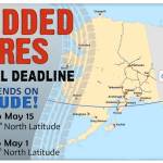 Graphic shows communities affected by the emergency order extending studded tire removal deadline. (Graphic provided by Department of Public Safety)