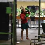 Kenai Centrals Kage Adkins puts on his boxing gloves during the Super Smash Bros. Ultimate State Championship on Saturday, April 22, 2023, at the University of Alaska Anchorage Esports Lounge in Anchorage, Alaska. (Jake Dye/Peninsula Clarion)