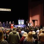 Graduates and their families fill the Renee C. Henderson Auditorium for Kenai Peninsula Colleges 53rd annual commencement on Thursday, May 11, 2023, in Kenai, Alaska. (Jake Dye/Peninsula Clarion)