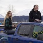 Seward graduates parade down 4th Avenue in Seward, Alaska on Friday, May 12, 2023. (Jake Dye/Peninsula Clarion)