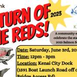 Poster for Return of the Reds. (Photo courtesy Kenai Peninsula Food Bank)
Poster for Return of the Reds. (Photo courtesy Kenai Peninsula Food Bank)