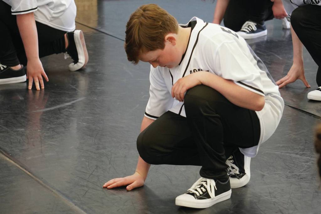 Jake Dye/Peninsula Clarion
Encore Dance Academy students practice ahead of the 2023 Spring Recital at Encore Dance Academy on Tuesday.