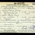 This April 1940 form from the Law and Equity Court in Richmond, Virginia, lays out the basic details of Helen Mears Kings divorce from her husband, John Floyd King.