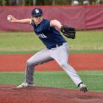 Soldotnas Trenton Ohnemus delivers to Kenai Central in the Division II state championship game Saturday, June 4, 2023, at Wasilla High School in Wasilla, Alaska. (Photo by Jeff Helminiak/Peninsula Clarion)