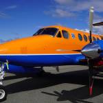 A plane operated by LifeMed Alaska is displayed at the Kenai Peninsula Air Fair on Saturday, June 10, 2023, at the Kenai Municipal Airport in Kenai, Alaska. (Jake Dye/Peninsula Clarion)