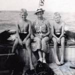 Photo courtesy of the Fenger Family Collection
Eleven-year-old John Fenger (left) enjoys a boat ride in Chesapeake Bay with his mother Katherine and his brother Peter in 1934.