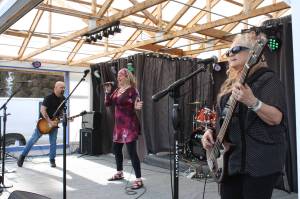 Danger Money plays at the RockN the Ranch at the Rusty Ravin Music Festival in Kenai, Alaska, on Friday, July 8, 2022. (Camille Botello/Peninsula Clarion)