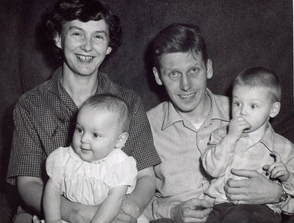 Homers Jim Reardon took this photo of the young Fenger family in 1960-61. From left to right are Grace, Heidi, John and Eric.