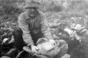 Charles Windy Wagner was an adept gardener who liked sharing his produce and telling stories about its quality. (Photo courtesy of the Knackstedt Collection)