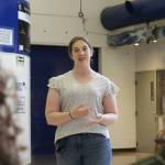 KPBSD Summer Work Program Coordinator Olivia Weagraff welcomes attendees to a program celebration event at Soldotna High School on Thursday, June 29, 2023 in Soldotna, Alaska. (Ashlyn OHara/Peninsula Clarion)