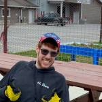 Coen Braxling outside of the Kenai Peninsula Food Bank, where he worked as part of KPBSDs Summer Work Program. (Courtesy photo)