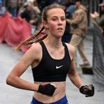 Tania Boonstra wins the girls junior Mount Marathon Race on Tuesday, July 4, 2023, in Seward, Alaska. (Photo by Jeff Helminiak/Peninsula Clarion)