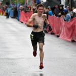 Palmers Coby Marvin wins the boys junior Mount Marathon Race on Tuesday, July 4, 2023, in Seward, Alaska. (Photo by Jeff Helminiak/Peninsula Clarion)