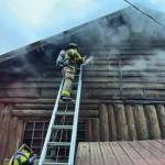 Kachemak Emergency Services and Homer Volunteer Fire Department personnel respond to a fire at the Fritz Creek General Store east of Homer on East End Road, early Thursday morning on July 6, 2023 in Fritz Creek, Alaska. Photo by Mark Kirko