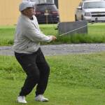 Rich Lundahl chips onto the green on No. 18 during the Kenai Peninsula Open on Sunday, July 16, 2023, at Birch Ridge Golf Course in Soldotna, Alaska. (Photo by Jeff Helminiak/Peninsula Clarion)