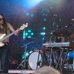 The Bright Light Social Hour performs on the River Stage at Salmonfest in Ninilchik, Alaska, on Friday, Aug. 4, 2023. (Jake Dye/Peninsula Clarion)