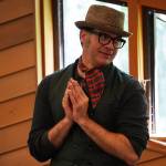 Chris Pepper portrays Otter in a rehearsal for Treefort Theatres The Wind in the Willows at Christ Lutheran Church in Soldotna, Alaska, on Sunday, Aug. 13, 2023. (Jake Dye/Peninsula Clarion)