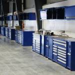 Toolboxes await use at Kendalls new service facility and dealership on Wednesday, Aug. 17, 2023, in Soldotna, Alaska. (Ashlyn OHara/Peninsula Clarion)