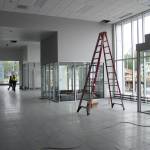 People work inside the future Kendall service facility and dealership on Wednesday, Aug. 16, 2023, in Soldotna, Alaska. (Ashlyn OHara/Peninsula Clarion)