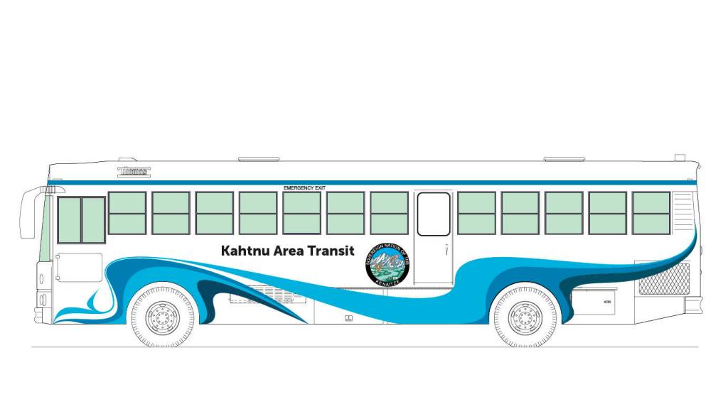 Mock-up illustration of in-development Kahtnu Area Transit Bus (Image courtesy Kenaitze Indian Tribe)