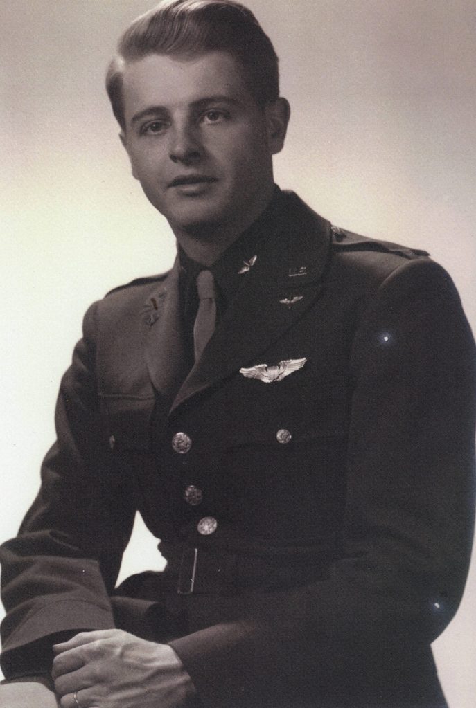 Photo courtesy of the Lancashire Family Collection
[1c] Lt. Lawrence Lancashire poses in his military uniform in the early 1940s.