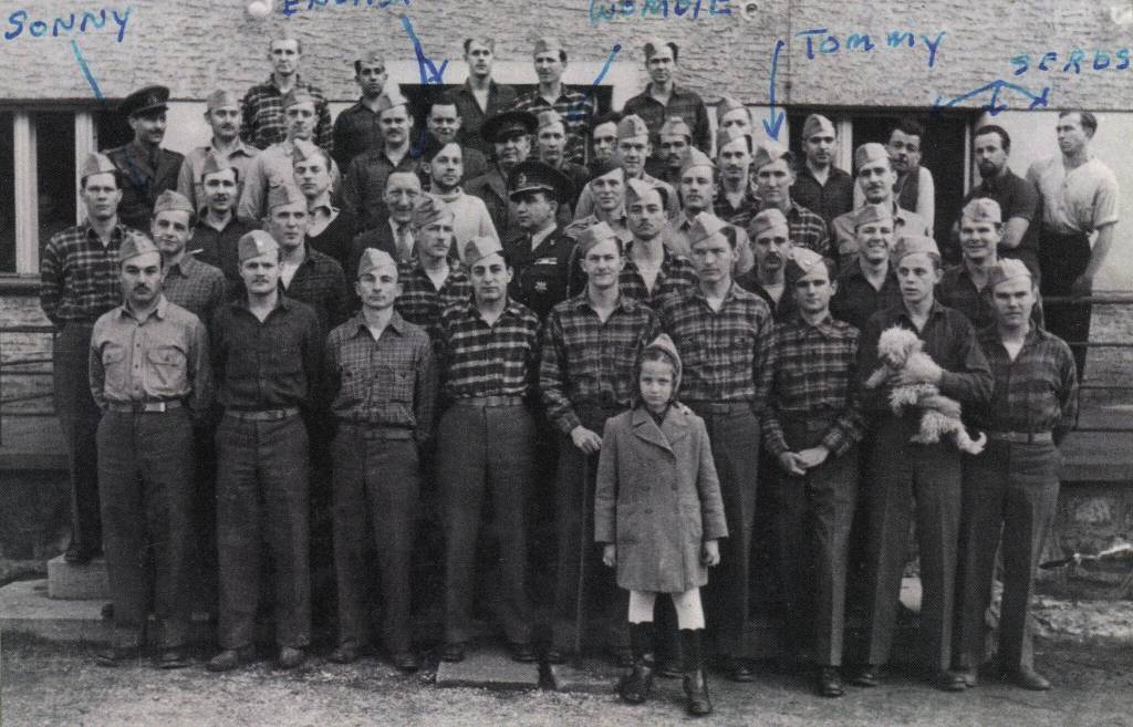 Photo courtesy of the Lancashire Family Collection
This group of prisoners of war in Romania in 1943-44 included Second Lieutenant Lawrence H. Lancashire (labeled Sonny here at left). Lancashire was released after more than a year in captivity.