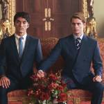 Taylor Zakhar Perez portrays Alex Claremont-Diaz and Nicholas Galitzine portrays Prince Henry in Red, White and Royal Blue. (Photo courtesy Amazon Studios)