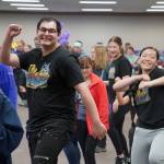 Dancers from the Diamond Dance Project perform ahead of the Walk to End Alzheimers at the Soldotna Regional Sports Complex in Soldotna, Alaska, on Saturday, Sept. 16, 2023. (Jake Dye/Peninsula Clarion)