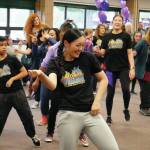 Jake Dye/Peninsula Clarion
Dancers from the Diamond Dance Project perform ahead of the Walk to End Alzheimers at the Soldotna Regional Sports Complex in Soldotna on Saturday.