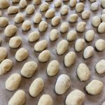 This mildly sweet and nutty gnocchi was made white sweet potatoes, but any potatoes will do. (Photo by Tressa Dale/Peninsula Clarion)